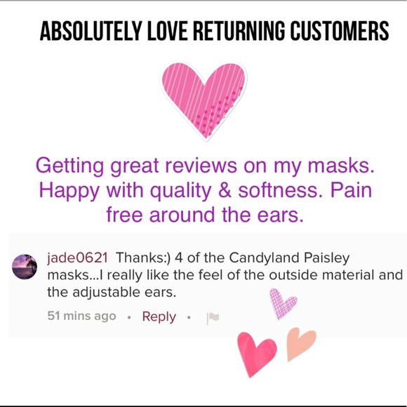 Red Rose Graphic Print Face Mask - Picture 8 of 10